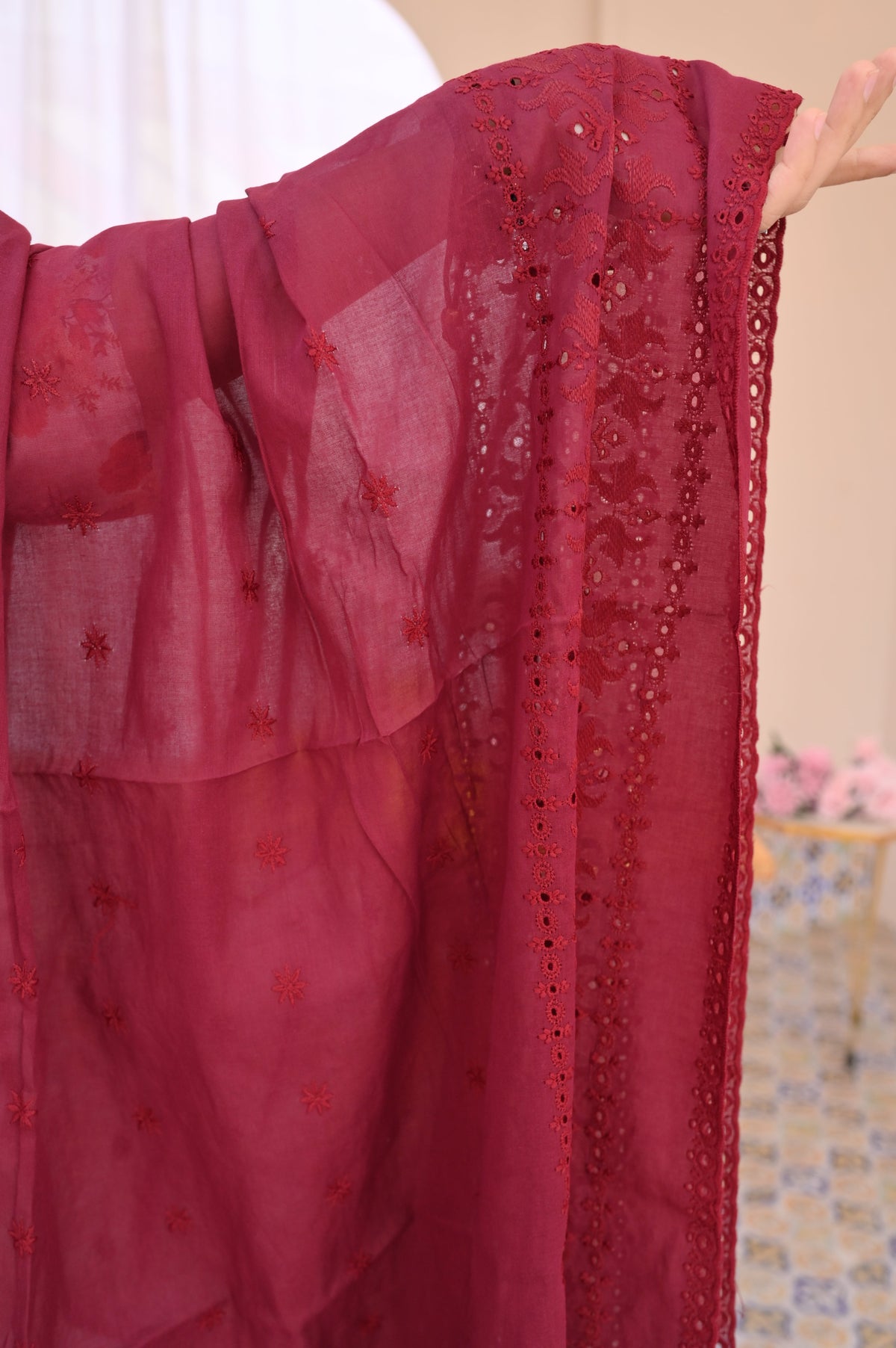 Rouge Summer shawl B.Red