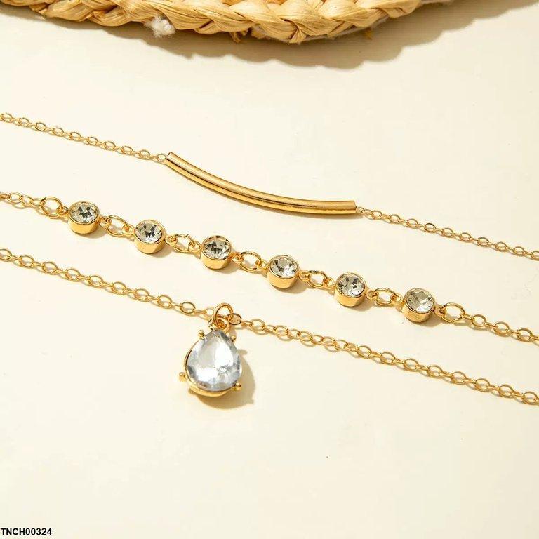 Tear/Round/Plain Chain Necklace