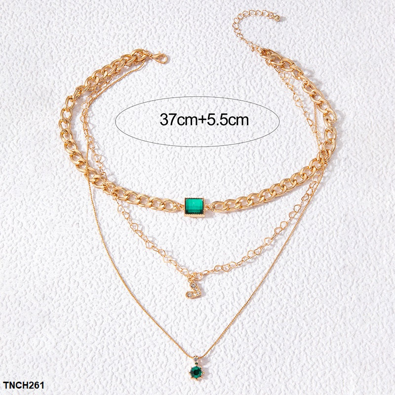 Square/Heart Star Link Necklace