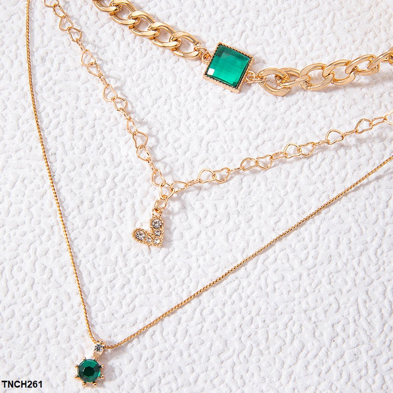 Square/Heart Star Link Necklace
