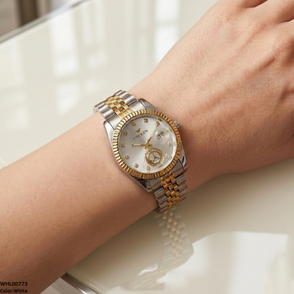 Fashionable Round Dial Women's Watch