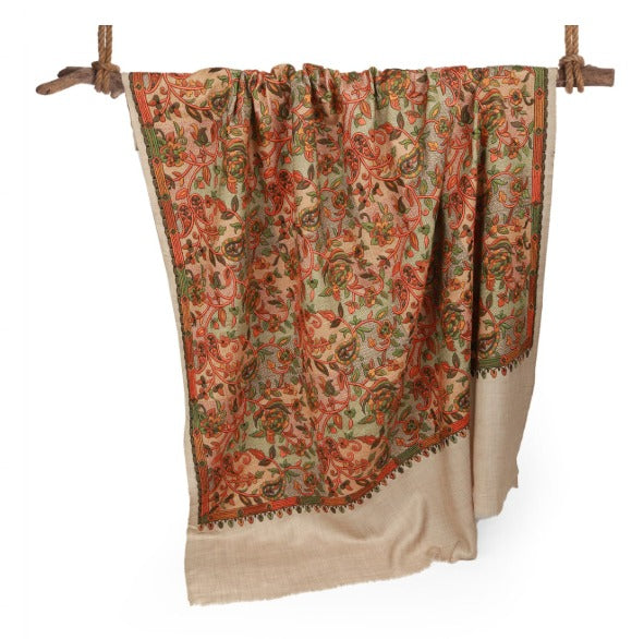 Floral Harmony Heritage Shawl