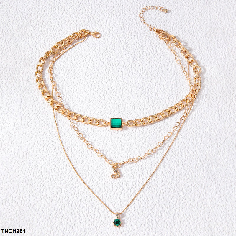 Square/Heart Star Link Necklace
