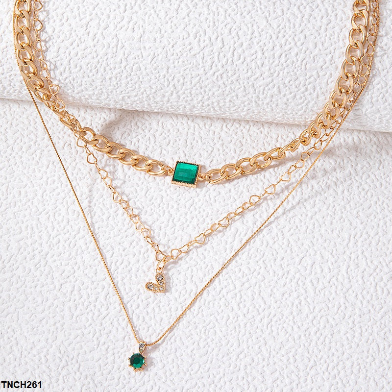 Square/Heart Star Link Necklace