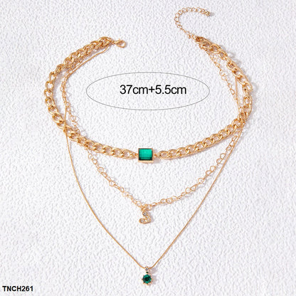 Square/Heart Star Link Necklace
