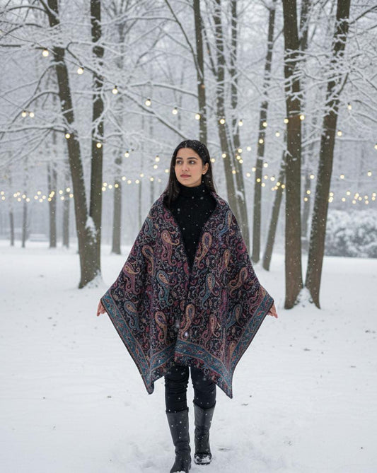Bahaar Cape Shawl