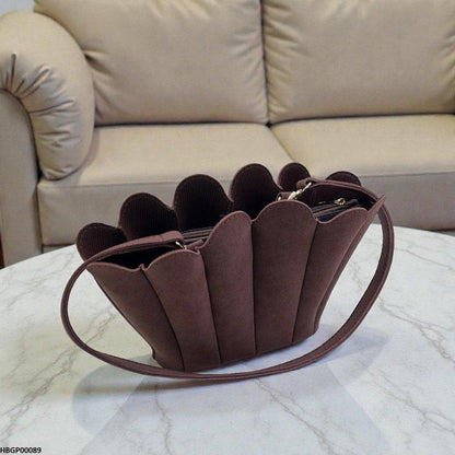 Velvet Shell Ladies Handbag