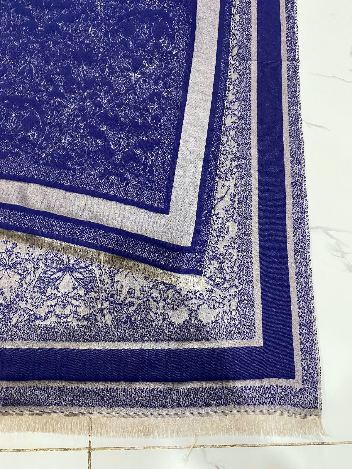 Wool Velvet Shine Stole
